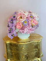 Luxury Silk Flower Arrangement “Pink Orchid Dream” - Real Touch Artificial Flowers