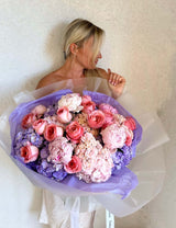 “Magical date” - European hydrangea, peonies and garden roses.