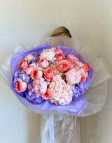“Magical date” - European hydrangea, peonies and garden roses.