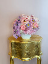 Luxury Silk Flower Arrangement “Pink Orchid Dream” - Real Touch Artificial Flowers