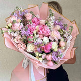 Adore you - Roses, Spray Roses, Stock, and Peonies in Various Hues
