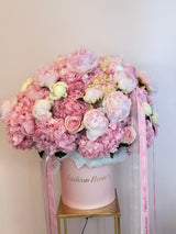 Luxury Pink Bloom Box — Hydrangeas & Peonies Edition