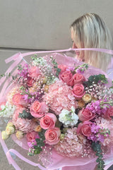 Hi Bonita - Exquisite Hydrangeas, Roses, Baby's Breath & Eucalyptus