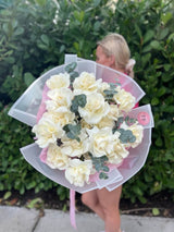 Whimsical White - Elegant Bouquet of White Roses