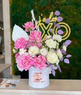 Sweet Dreams - Elegant Floral Arrangement with Roses, Peonies, Lisianthus