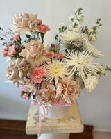 White Chocolate - Stunning Arrangement with Roses