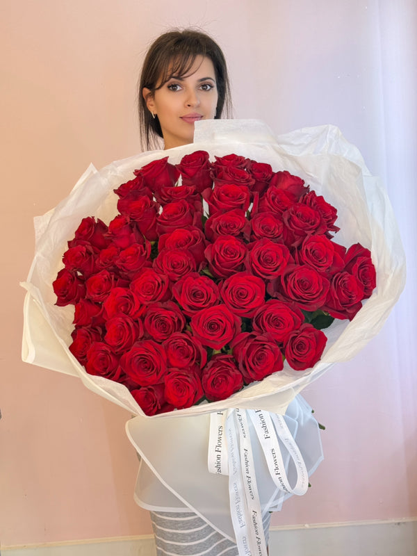 Endless Love – 50 Premium Long-Stem Red Roses