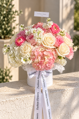 Flowers Heaven – Luxury Pink & White Flower Box by Fashion Flowers - view 2