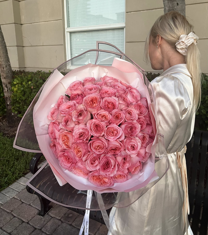Roseate Reverie - elegantes rosas de jardim rosa