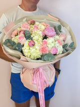 Blush Harmony Bouquet – Elegant Pink & White Arrangement