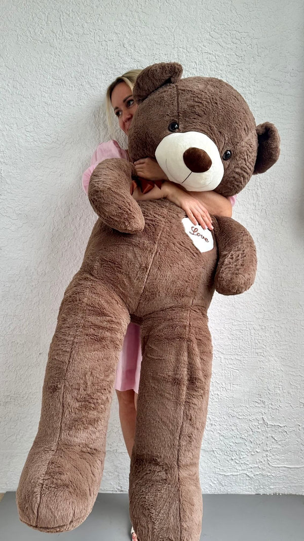 Teddy gigante de 140 cm (55 polegadas): abraços abraçáveis ​​aguardam!