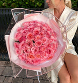 Roseate Reverie - Elegantes rosas rosas de jardín