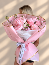 Flawless Pink - Pink Garden Roses, Peonies, Hydrangea, Stock Flower by Fashion Flowers - view 2