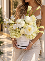 White Gold ✨ – Luxury White & Gold Flower Arrangement by Fashion Flowers - view 2