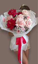 Bouquet Pink Blush - Conjunto Cativante de Flores Rosa